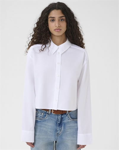 Gestuz - GZYork Short Skjorte - Bright White